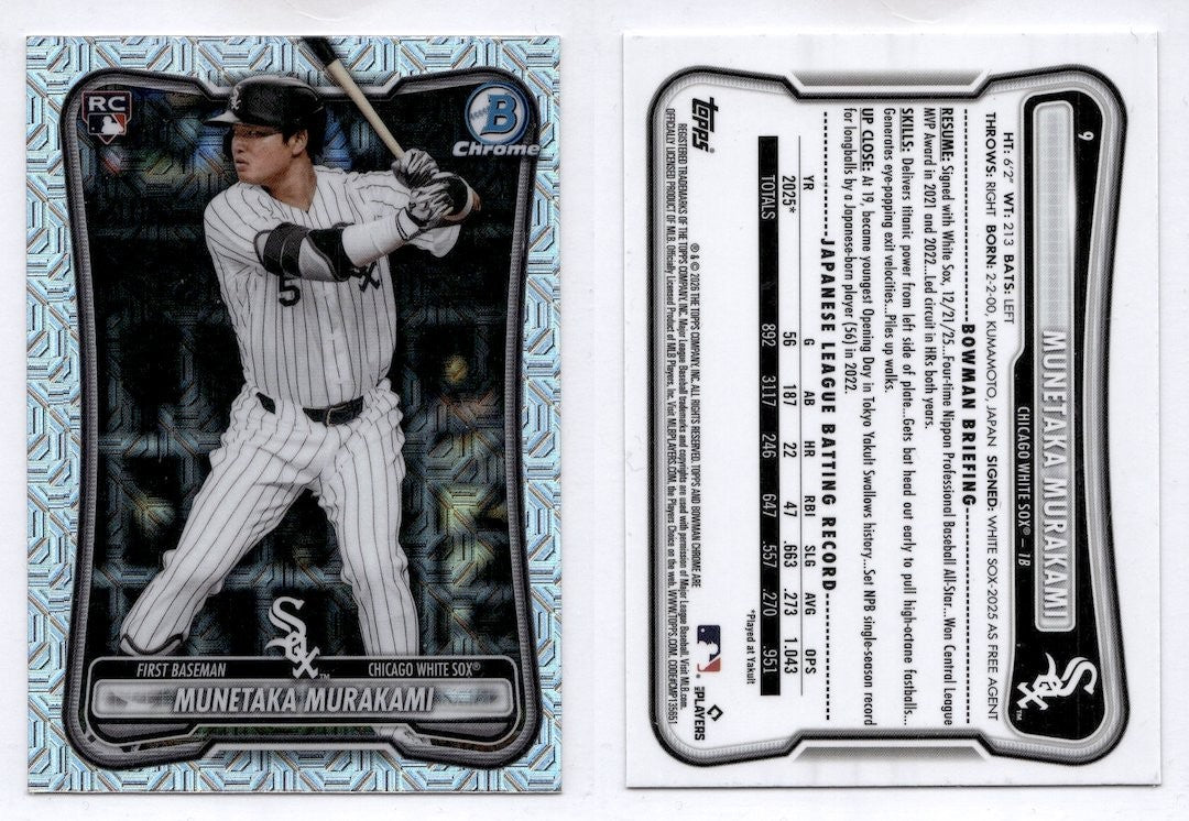 2026 Bowman Chrome Mojo Refractor Rookie MUNETAKA MURAKAMI #9