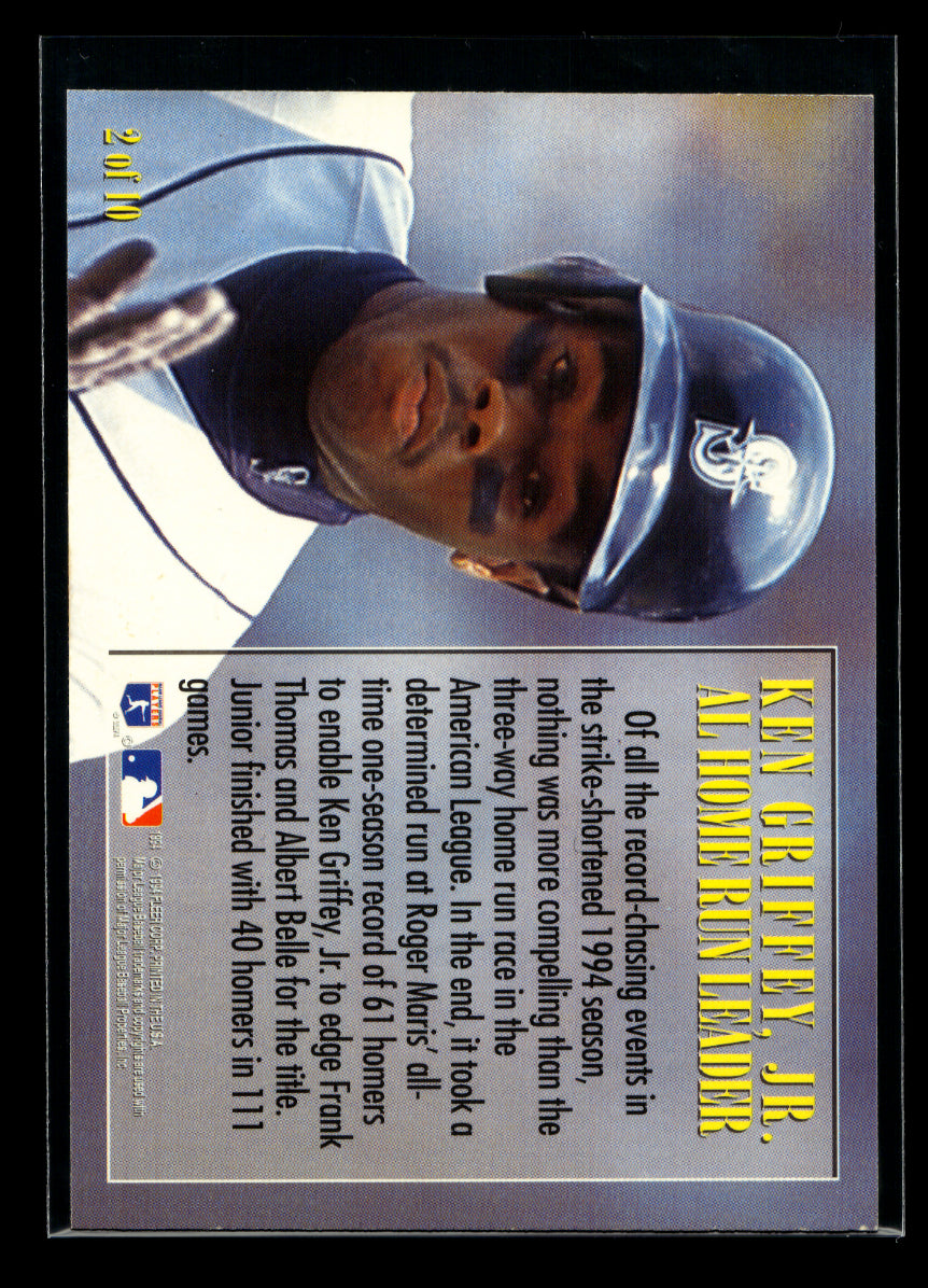 1995 Fleer League Leaders #2 Ken Griffey Jr. (Seattle Mariners)