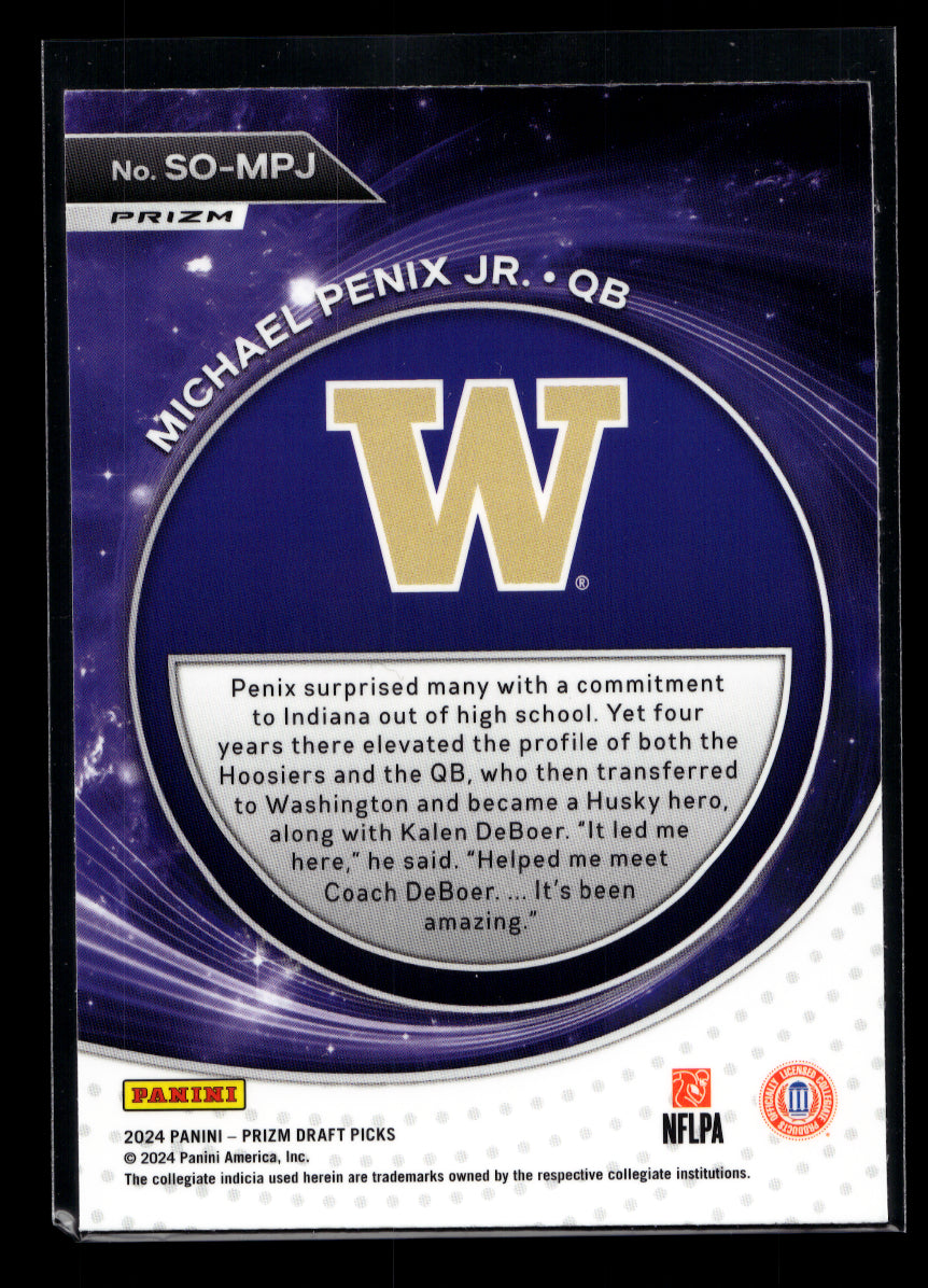 2024 Panini Prizm Draft Picks Student Orientation Red Ice #2 Michael Penix Jr. (Falcons)