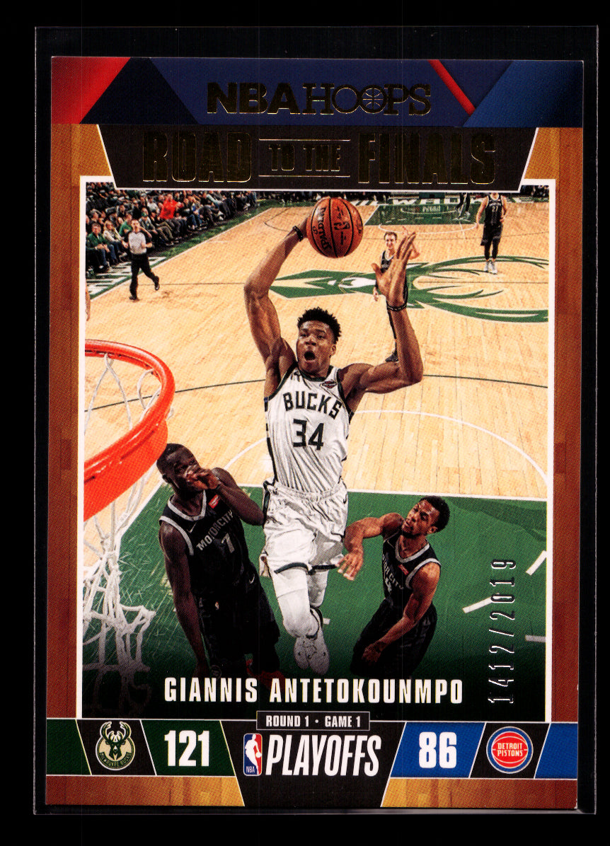 2019-20 Hoops Road to the Finals #5 Giannis Antetokounmpo #'d / 2019 (Milwaukee Bucks)