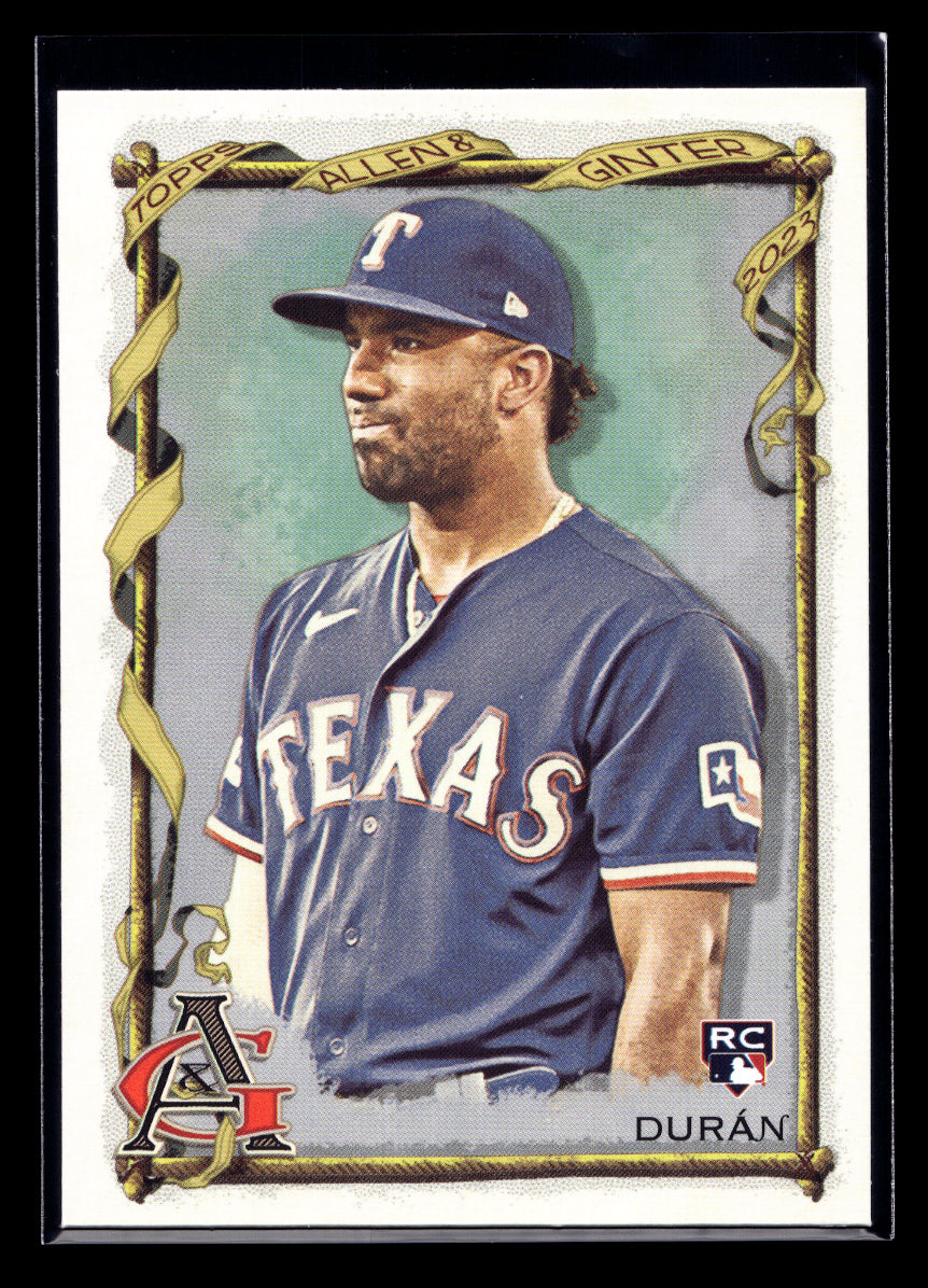2023 Topps Allen and Ginter #105 Ezequiel Duran Rookie (Texas Rangers)