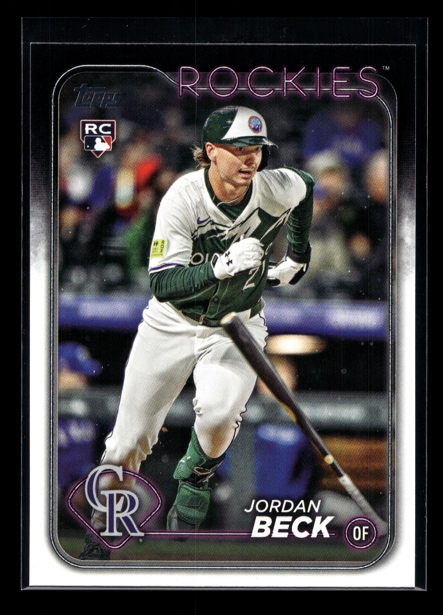2024 Topps Update #US269 Jordan Beck Rookie (Colorado Rockies)