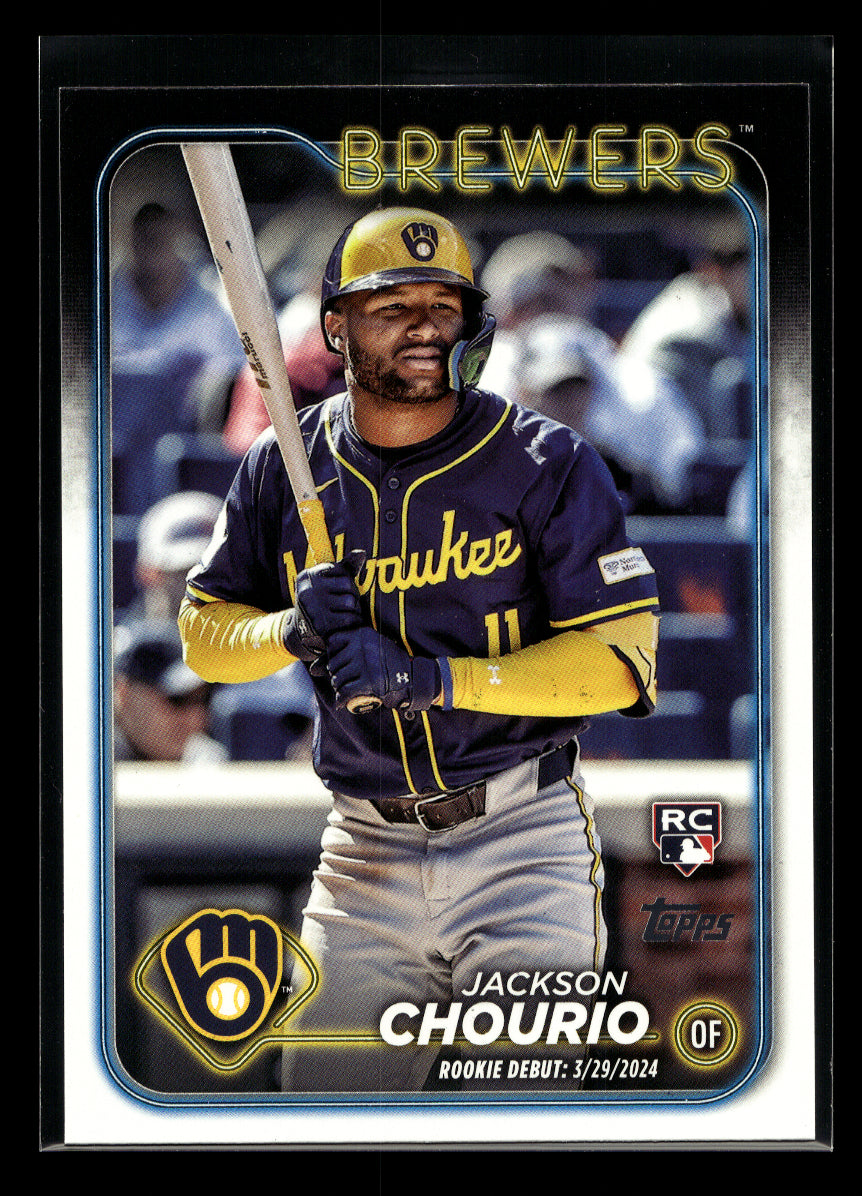 2024 Topps Update #US155 Jackson Chourio (Milwaukee Brewers)