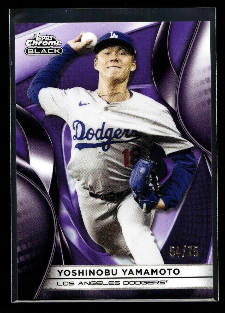 その他 TOPPS CHROME 2025 Topps Chrome Black Purple Refractors #64 Yoshinobu Yamamoto