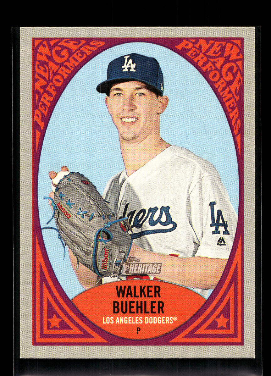 2019 Topps Heritage New Age Performers #NAP25 Walker Buehler (Los Angeles Dodgers)
