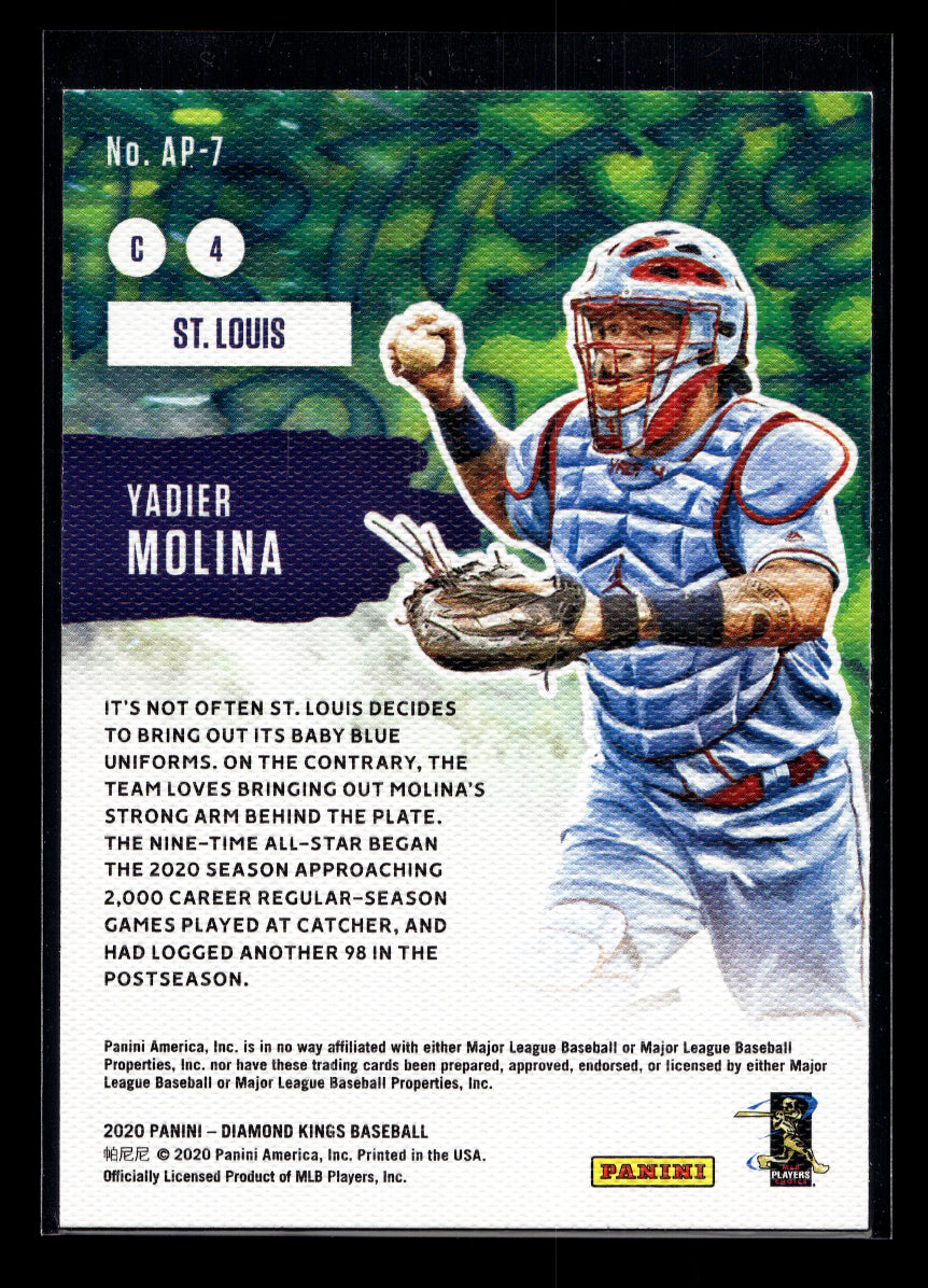 2020 Diamond Kings Artist's Palette #AP7 Yadier Molina (St. Louis Cardinals)