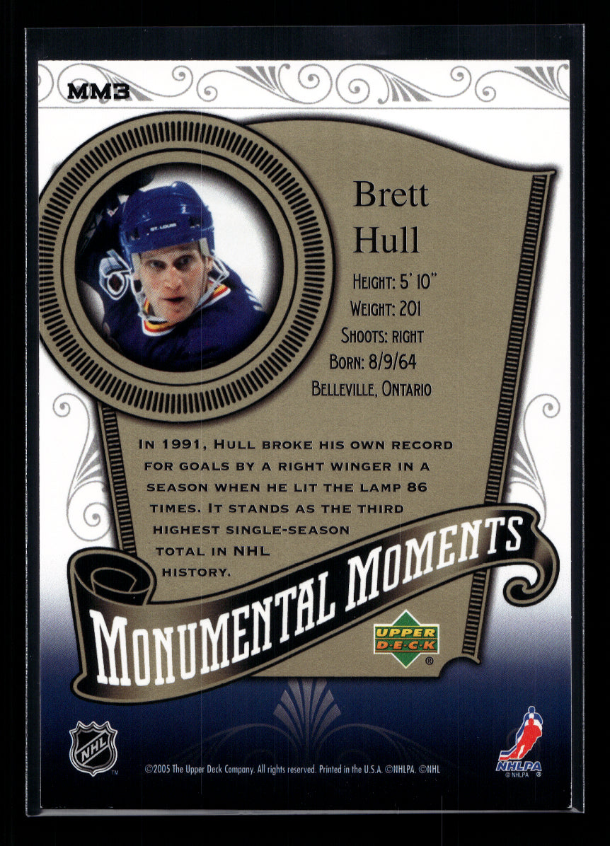 2005-06 Upper Deck MVP Monumental Moments #MM3 Brett Hull (St. Louis Blues)