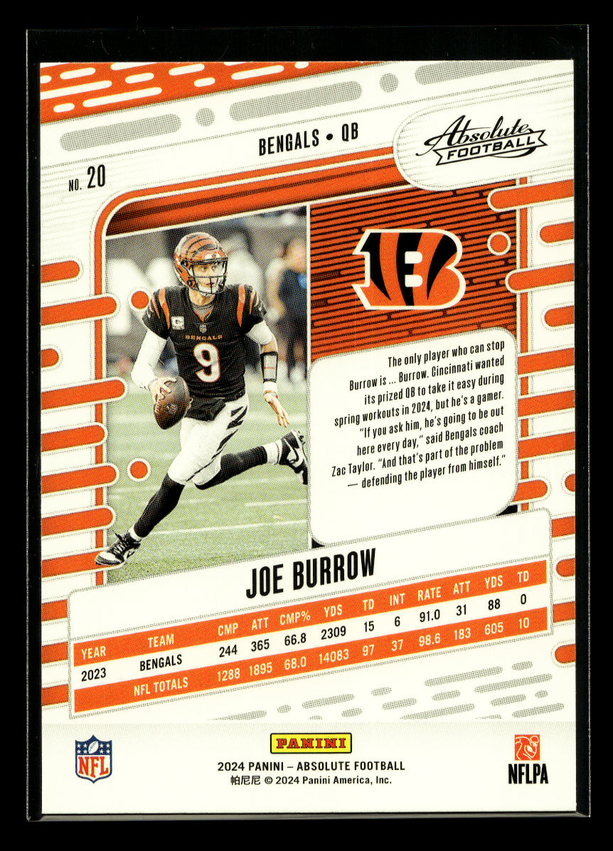 2024 Absolute #20 Joe Burrow (Cincinnati Bengals)
