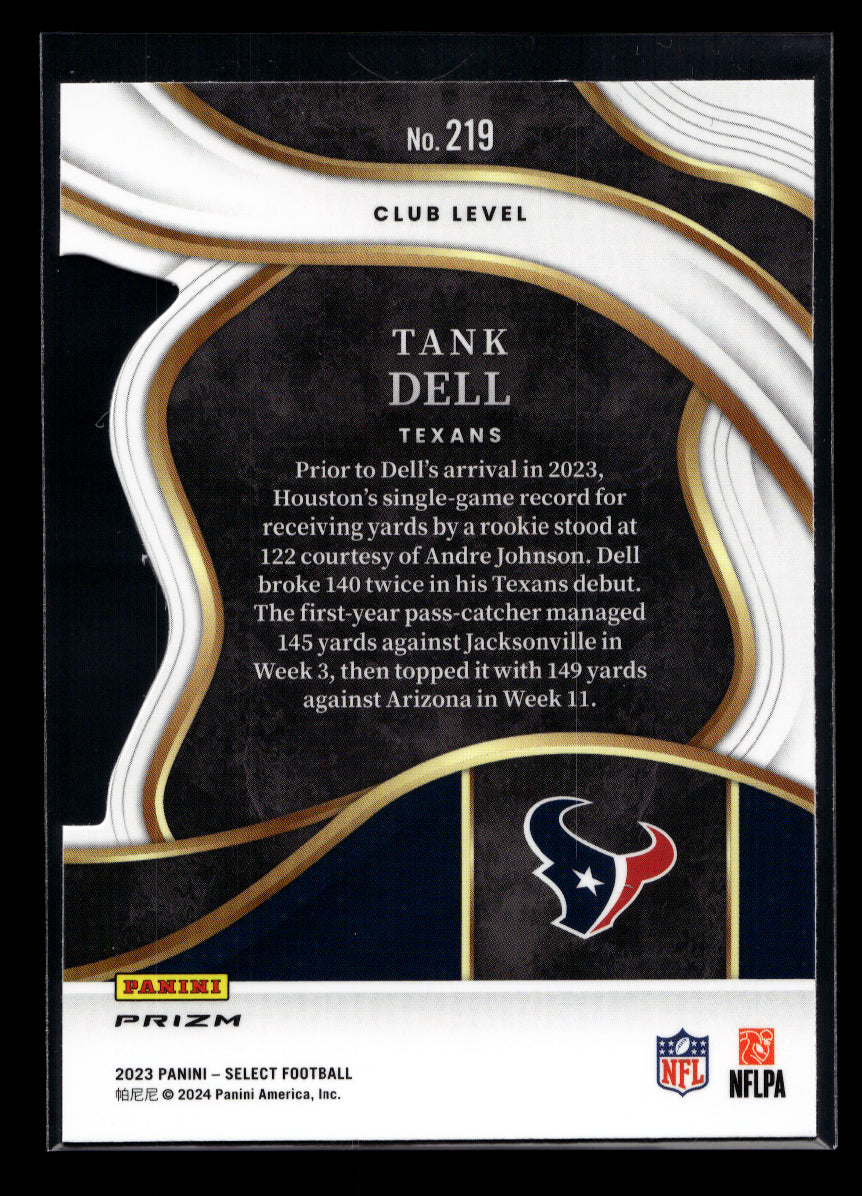 2023 Select #219 Tank Dell Rookie (Houston Texans)