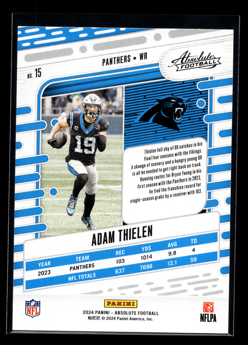 2024 Absolute #15 Adam Thielen (Carolina Panthers)