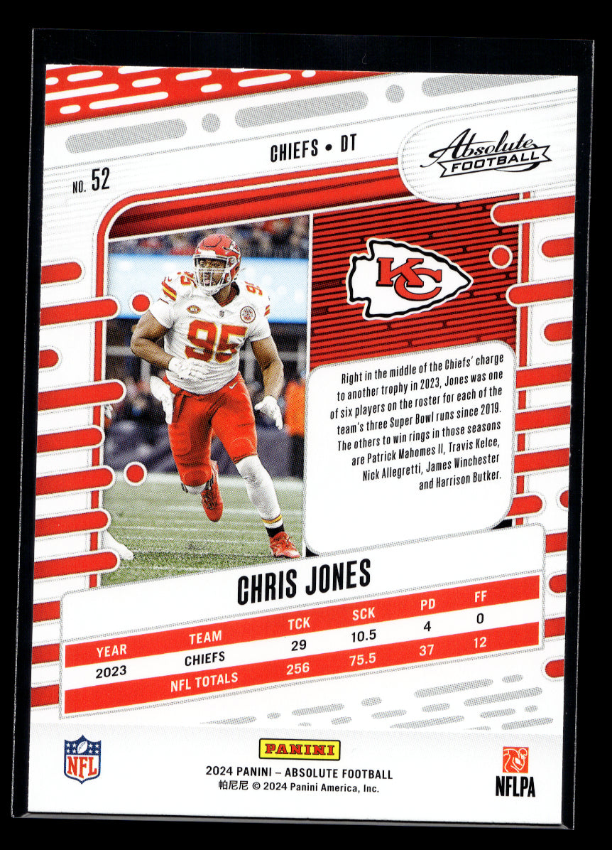 2024 Absolute #52 Chris Jones (Kansas City Chiefs)