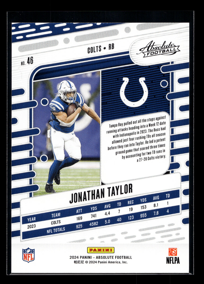 2024 Absolute #46 Jonathan Taylor (Indianapolis Colts)