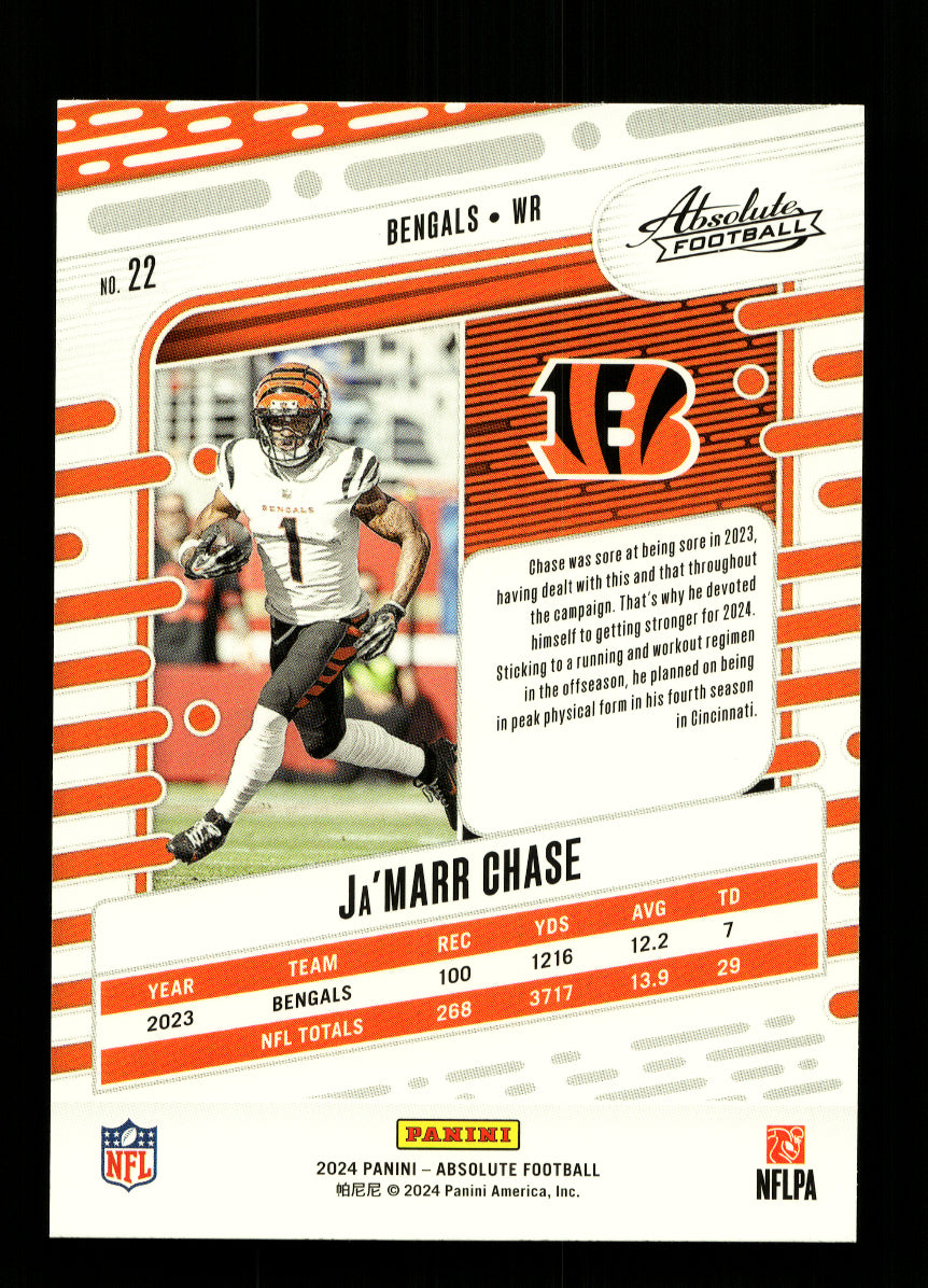 2024 Absolute #22 Ja'Marr Chase (Cincinnati Bengals)