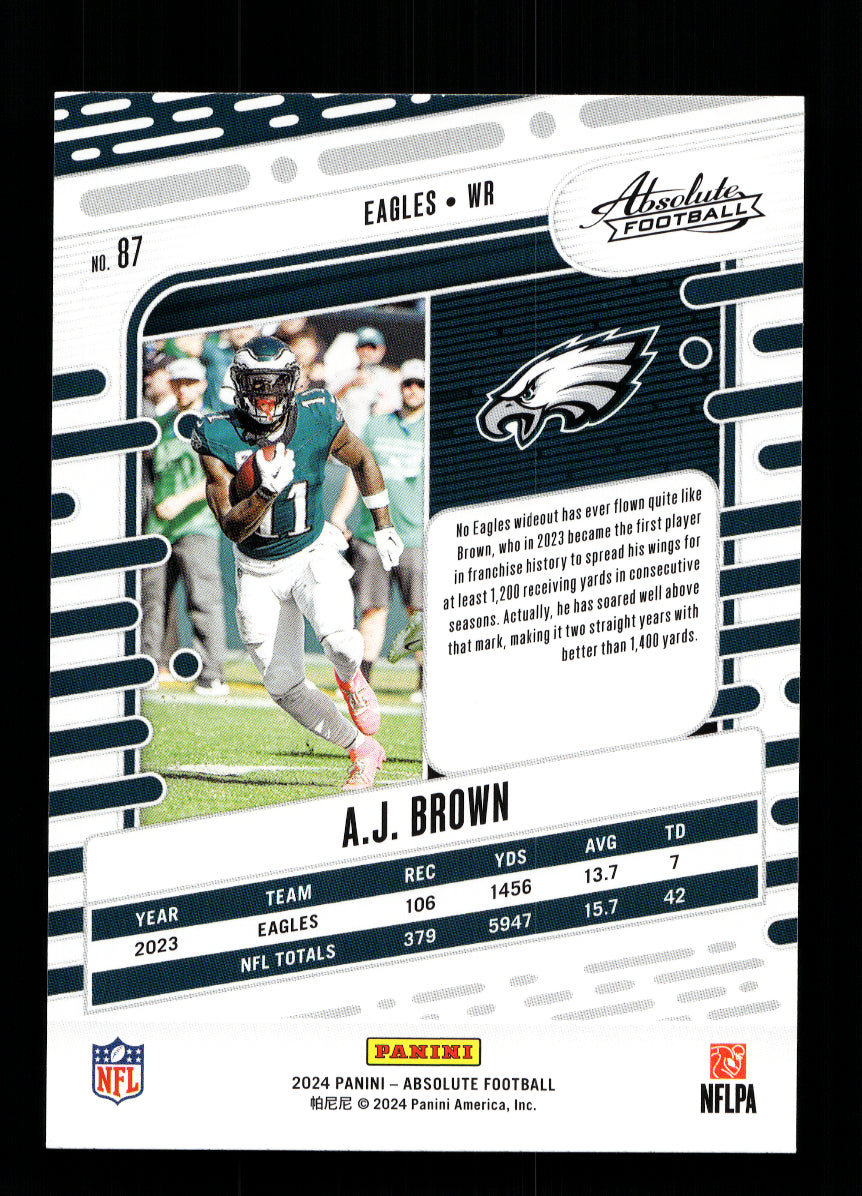 2024 Absolute #87 A.J. Brown (Philadelphia Eagles)