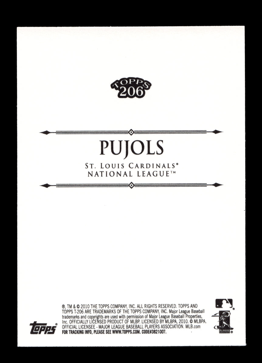2010 Topps 206 #321 Albert Pujols SP (St. Louis Cardinals)