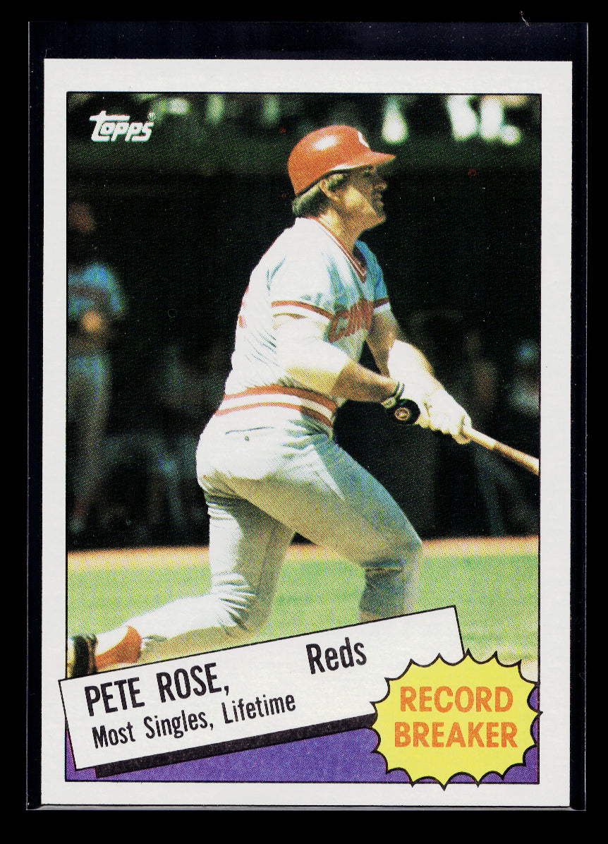 1985 Topps #6 Pete Rose Record Breaker (Cincinnati Reds)