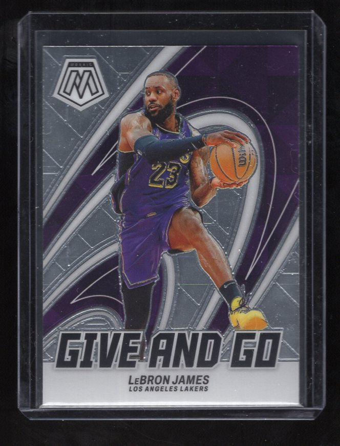 2023-24 Panini Mosaic Give and Go #3 LeBron James (Los Angeles Lakers)