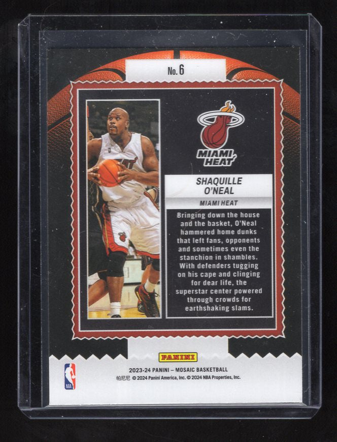 2023-24 Panini Mosaic Jam Masters #6 Shaquille O'Neal (Miami Heat)