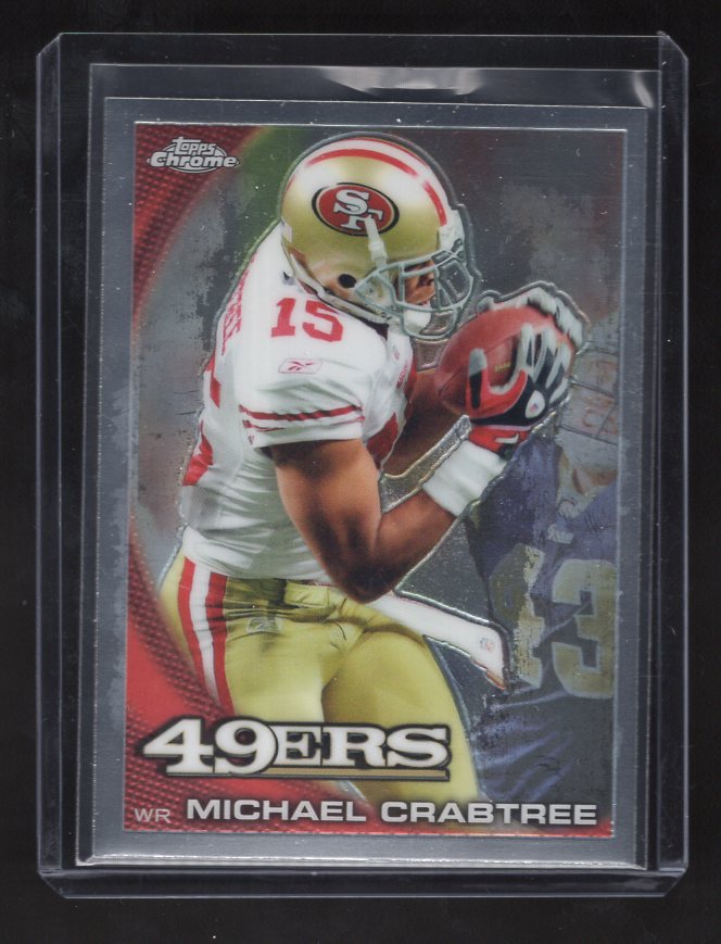 2010 Topps Chrome #C128 Michael Crabtree (San Francisco 49ers)