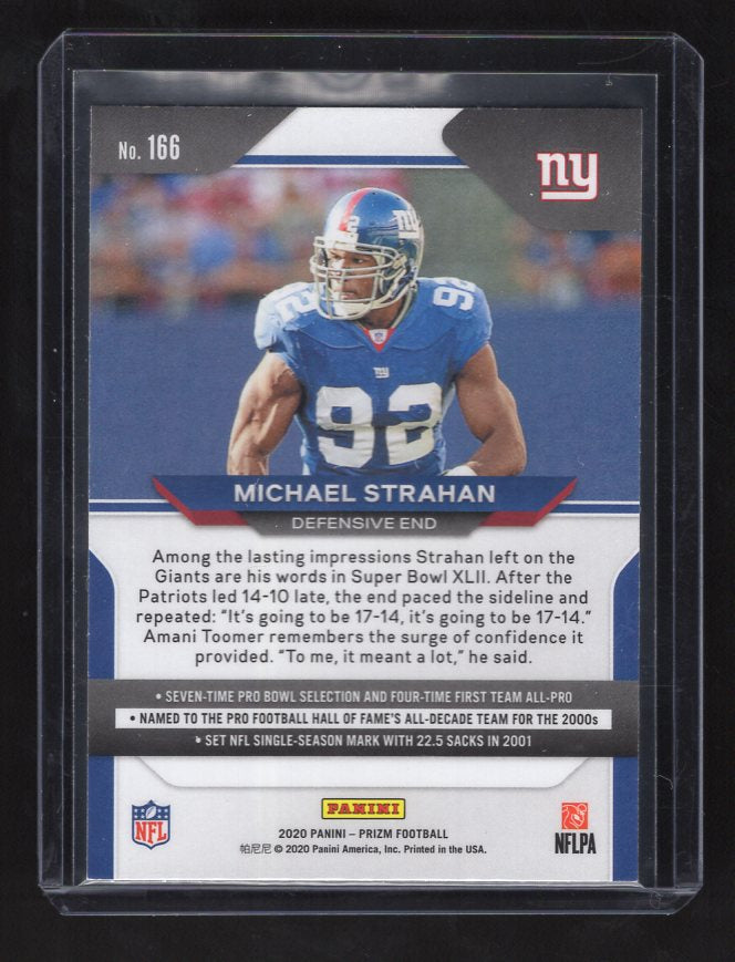 2020 Panini Prizm #166 Michael Strahan (New York Giants)