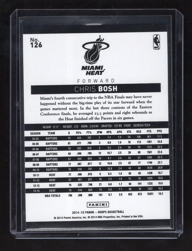 2014-15 Hoops #126 Chris Bosh (Miami Heat)
