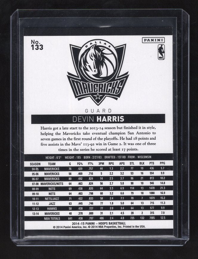 2014-15 Hoops Gold #133 Devin Harris (Dallas Mavericks)