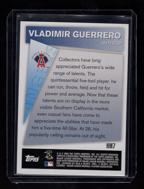 2005 Topps Hobby Masters #HM7 Vladimir Guerrero (Anaheim Angels)