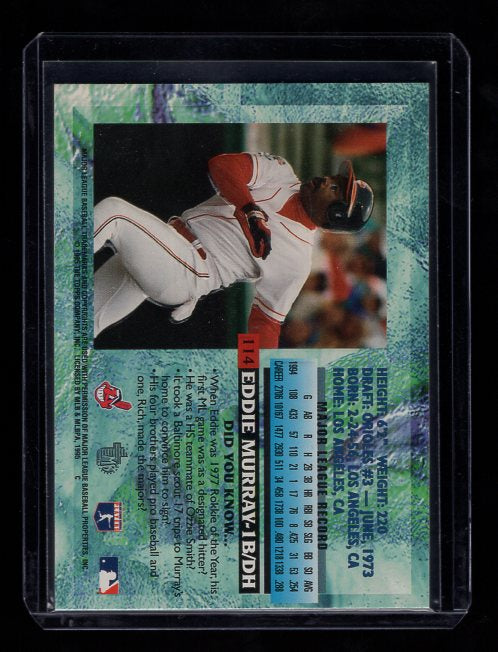 1995 Topps Embossed Golden Idols #114 Eddie Murray (Cleveland Indians)