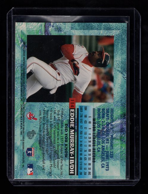 1995 Topps Embossed #114 Eddie Murray (Cleveland Indians)