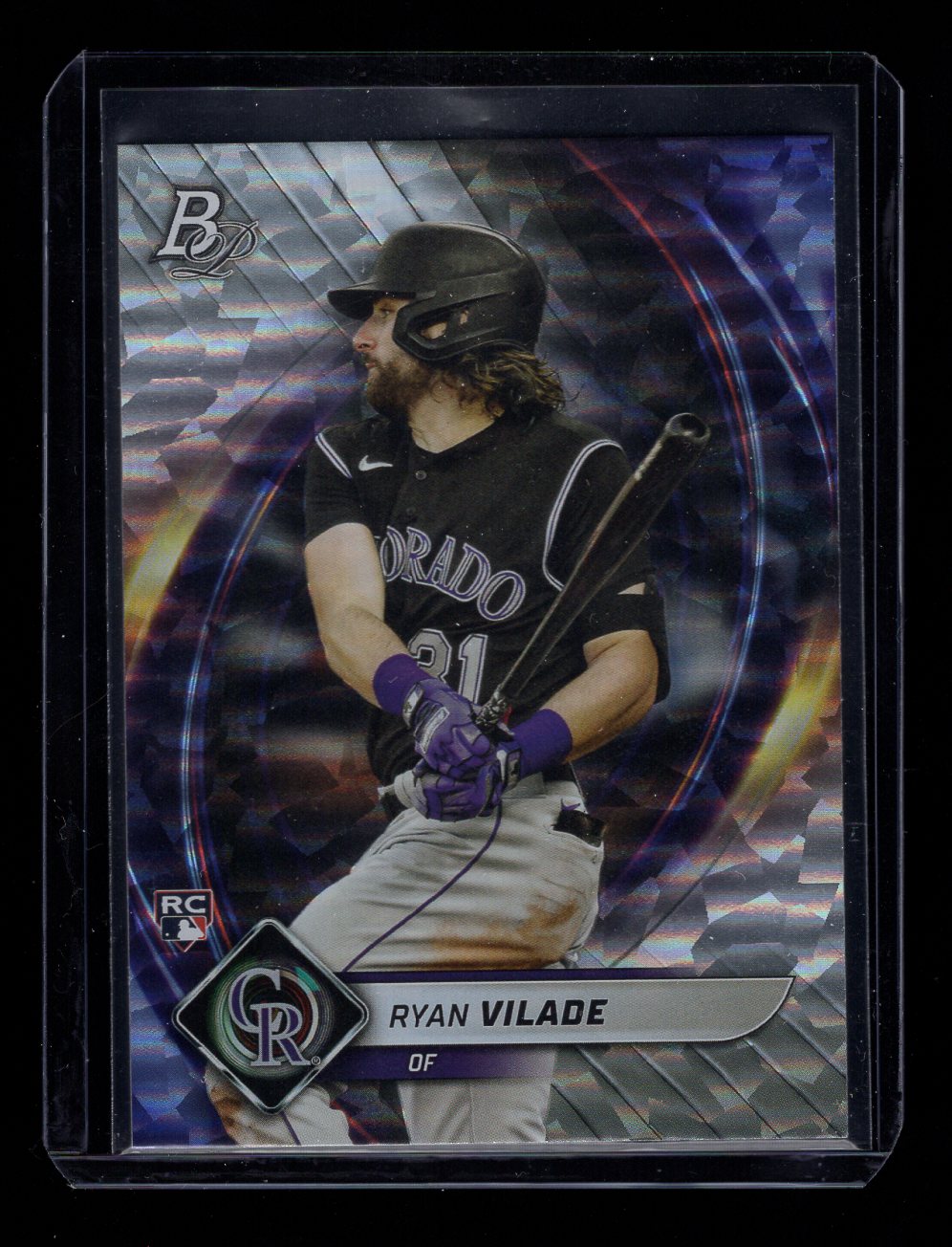 2022 Bowman Platinum Ice #25 Ryan Vilade (Colorado Rockies)
