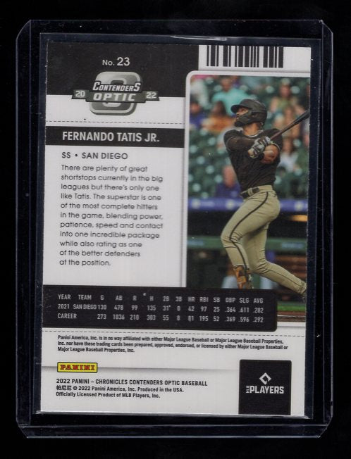 2022 Panini Chronicles Contenders Optic #23 Fernando Tatis Jr. (San Diego Padres)