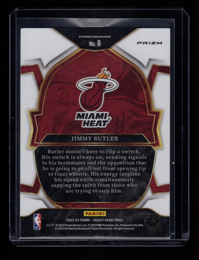 2022-23 Select Prizms "Red Cracked Ice" #8 Jimmy Butler (Miami Heat)