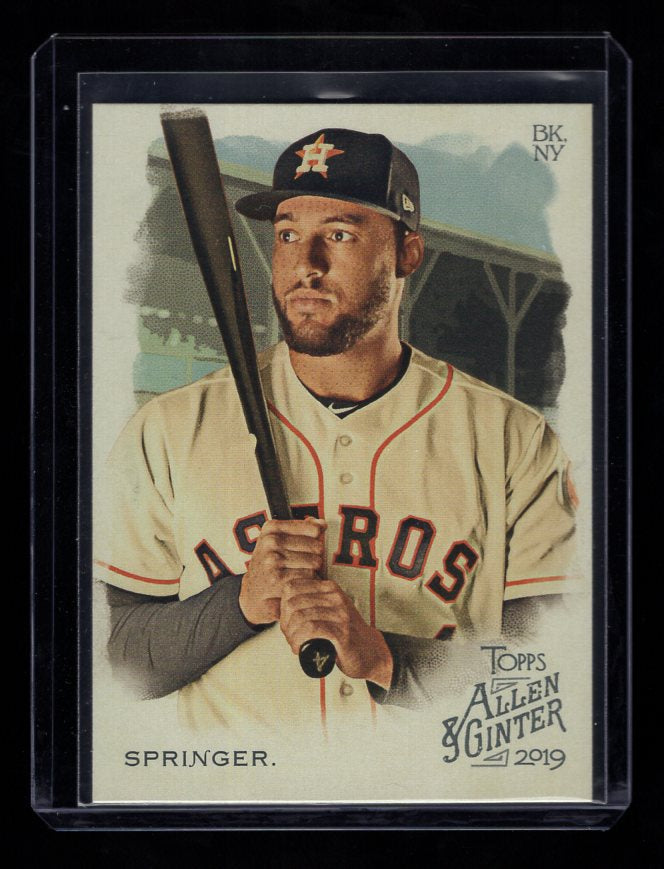 2019 Topps Allen and Ginter #30 George Springer (Houston Astros)