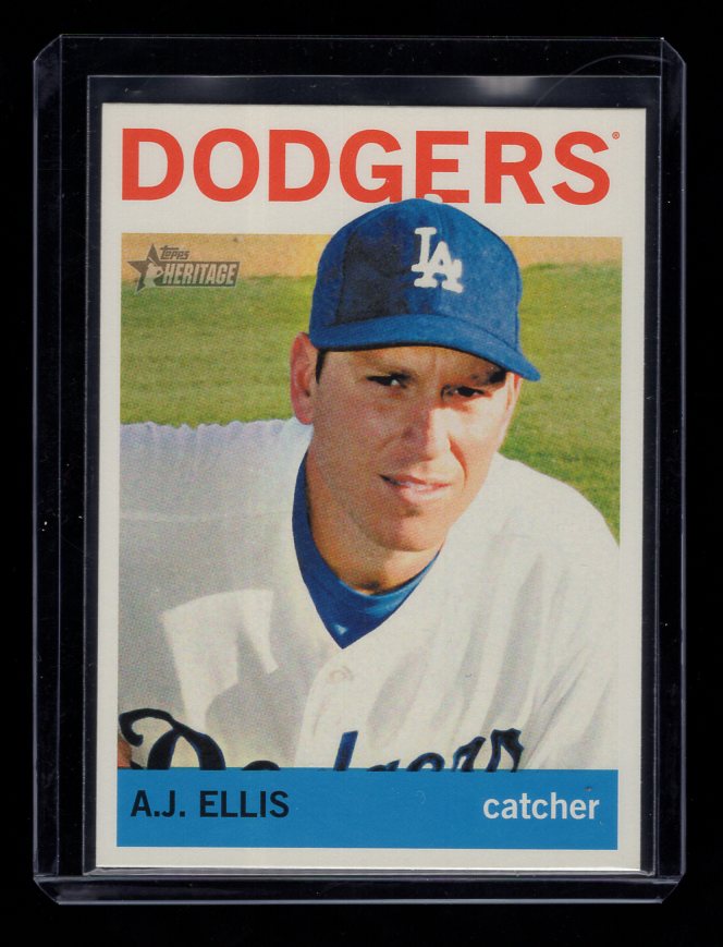 2013 Topps Heritage #88 A.J. Ellis (Los Angeles Dodgers)