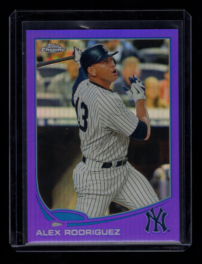 2013 Topps Chrome Purple Refractors #168 Alex Rodriguez (New York Yankees)