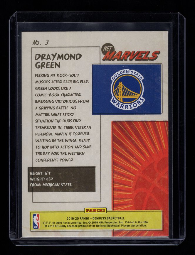 2019-20 Donruss Net Marvels #3 Draymond Green (Golden State Warriors)