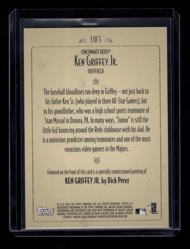 2008 Topps Dick Perez #3 Ken Griffey Jr. (Cincinnati Reds)