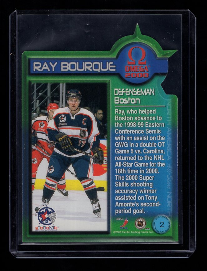 1999-00 Pacific Omega North American All-Stars #2 Ray Bourque (Boston Bruins)