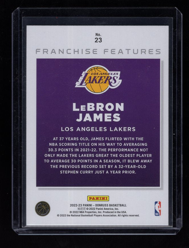 2022-23 Donruss Franchise Features #23 LeBron James (Los Angeles Lakers)