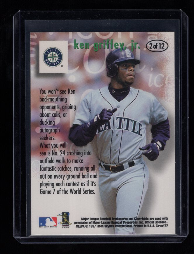 1997 Circa Icons #2 Ken Griffey Jr. (Seattle Mariners)