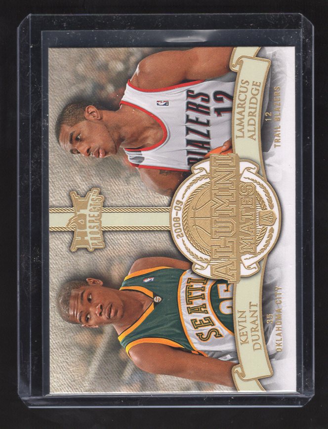 2008-09 Hot Prospects Alumni Mates #AM15 Kevin Durant (Sonics) / LaMarcus Aldridge (Trail Blazers)