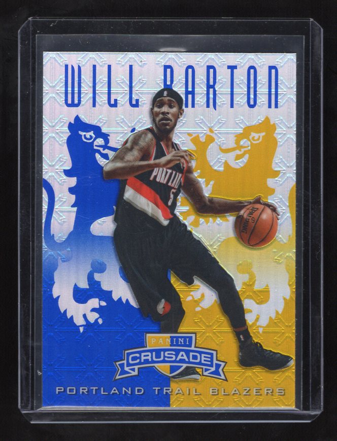 2012-13 Panini Crusade Insert Blue #3 Will Barton (Portland Trail Blazers)