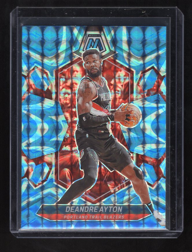 2023-24 Panini Mosaic Reactive Blue #141 Deandre Ayton (Portland Trail Blazers)