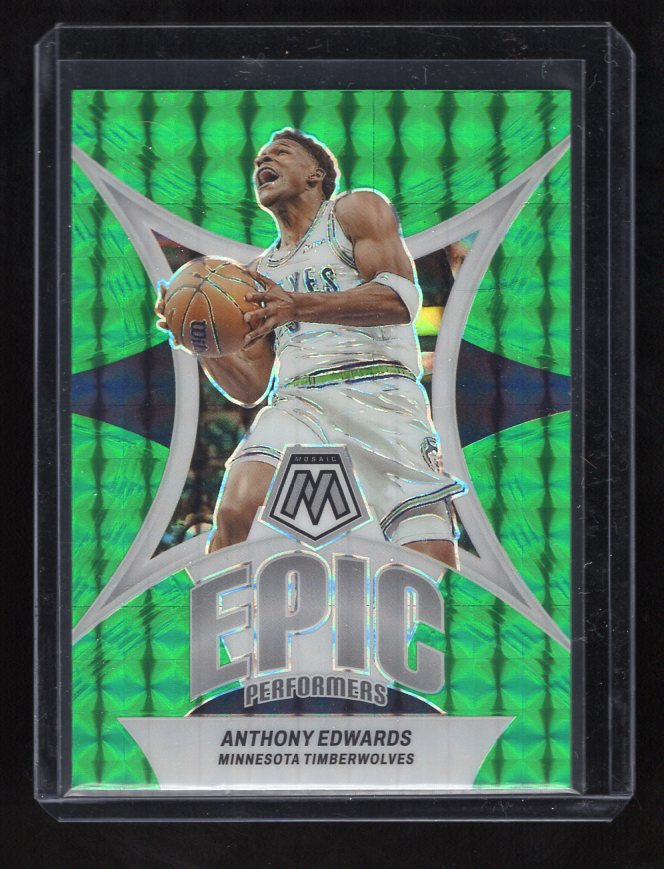2023-24 Panini Mosaic "Epic Performers" Green #20 Anthony Edwards (Minnesota Timberwolves)