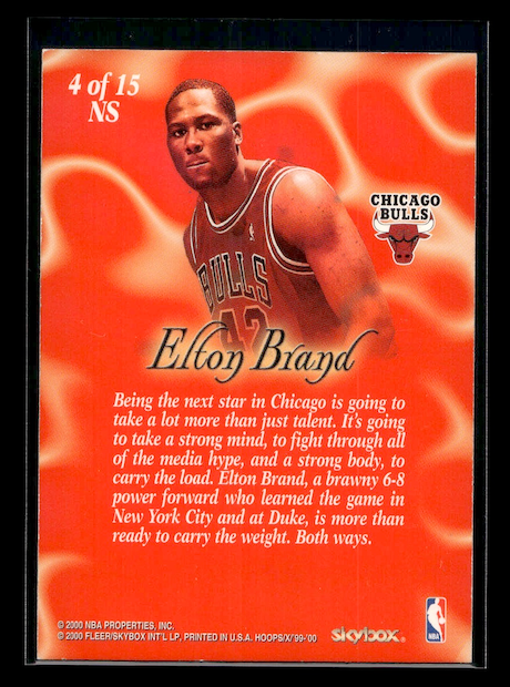 1999-00 Hoops Decade New Style #NS4 Elton Brand (Chicago Bulls)