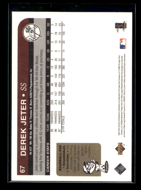 1998 Upper Deck Retro #67 Derek Jeter (New York Yankees)