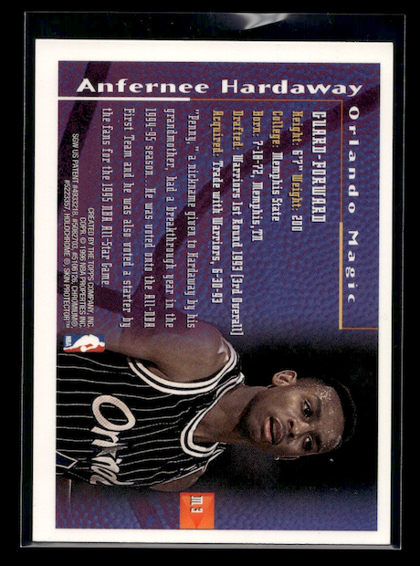 1995-96 Finest Mystery #M3 Anfernee Hardaway (Orlando Magic)