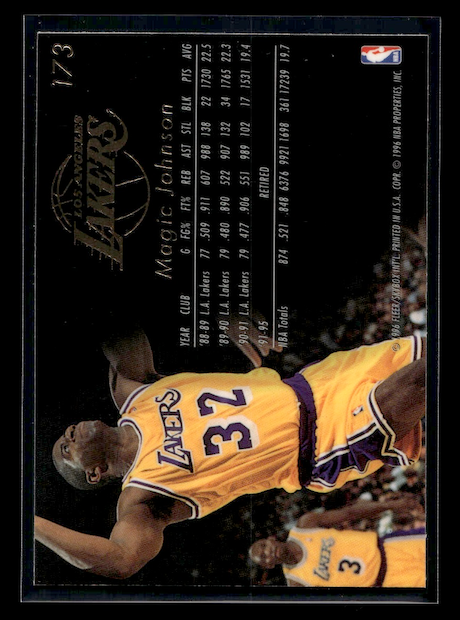 1995-96 Flair #173 Magic Johnson (Los Angeles Lakers)