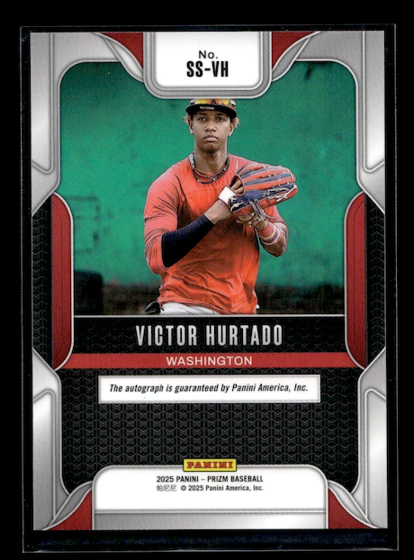 2025 Panini Prizm Sensational Signatures #44 Victor Hurtado (Washington Nationals)