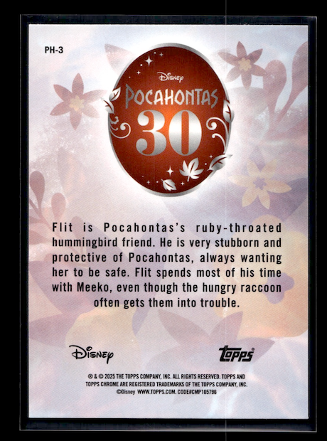 2025 Topps Chrome Disney Pocahontas 30th Anniversary #PH3 Flit